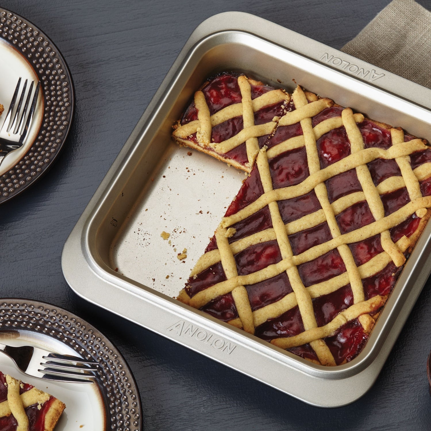 Bakeware Nordic Ware Square Cake Pan Naturals Aluminum