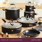 Anolon Advanced Home Nonstick Covered Saute With Helper Handle 30cm Onyx