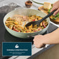 Circulon Halo With LaserDefense™ 25/30cm Covered Skillet Set Sage Green
