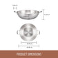 Essteele Eternità Stainless Steel Induction Open Wok 34cm