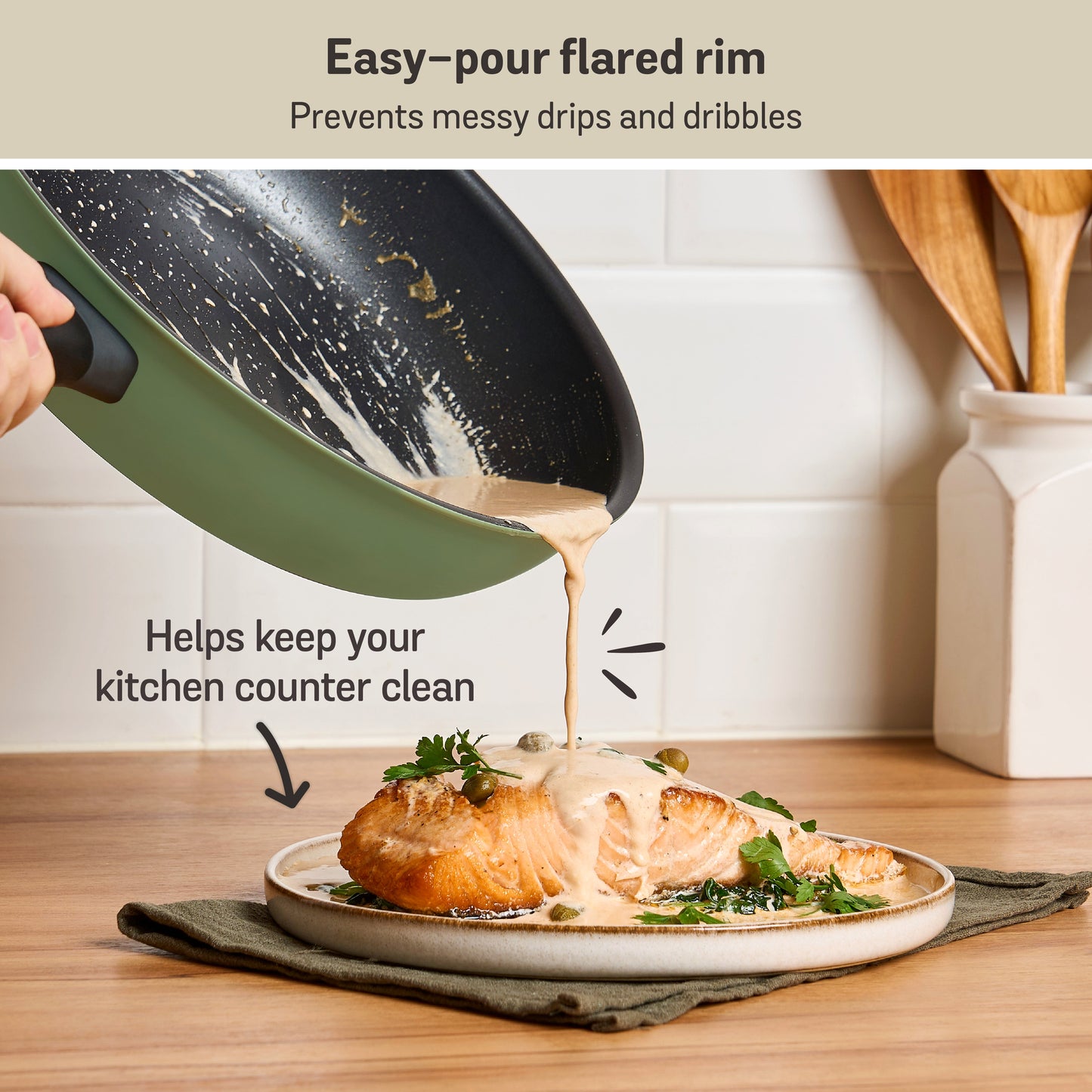 Meyer Moda Induction Open French Frypan 24cm Sage