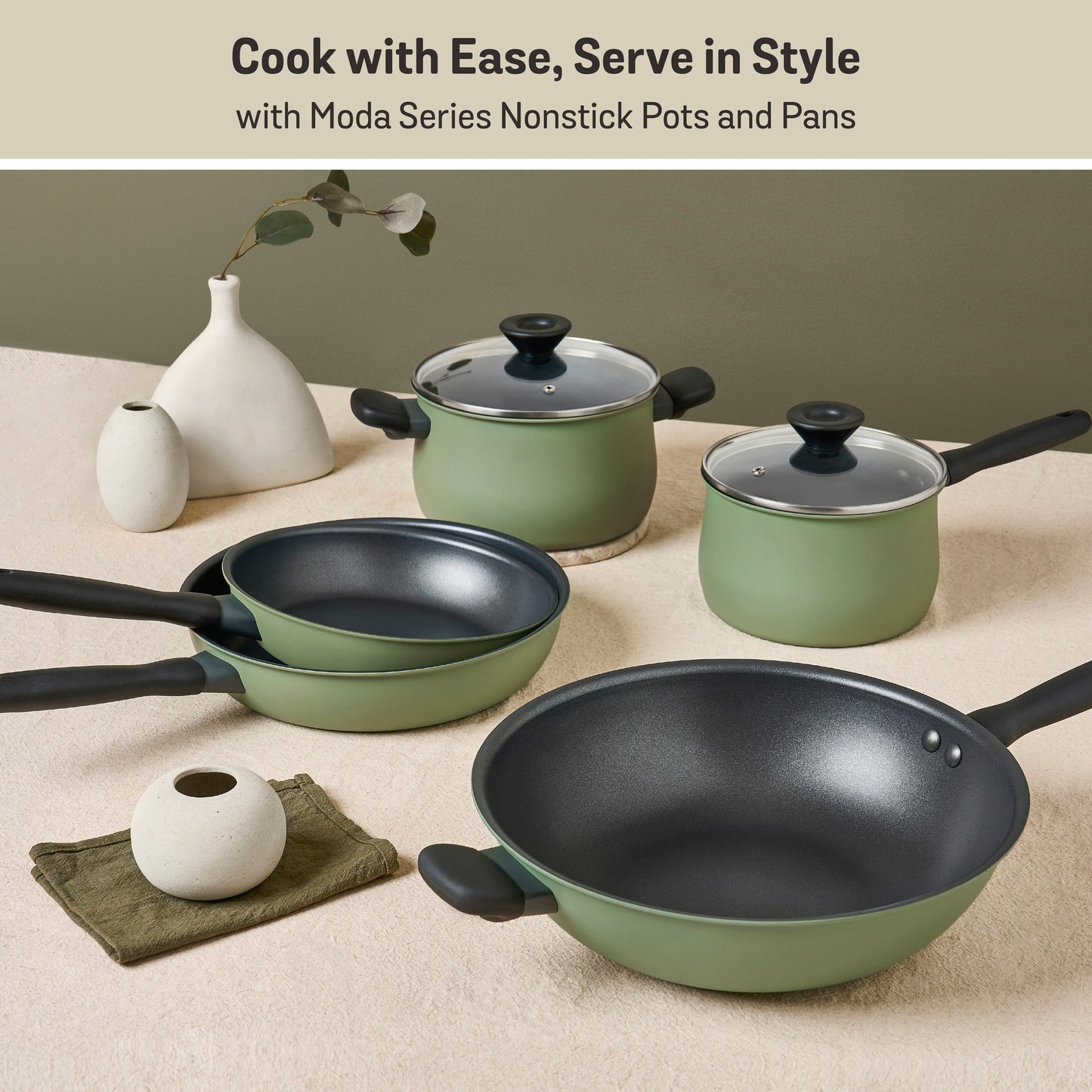 Meyer Moda Induction Open French Frypan 24cm Sage