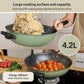 Meyer Moda Induction Stirfry With Helper Handle 32cm Sage