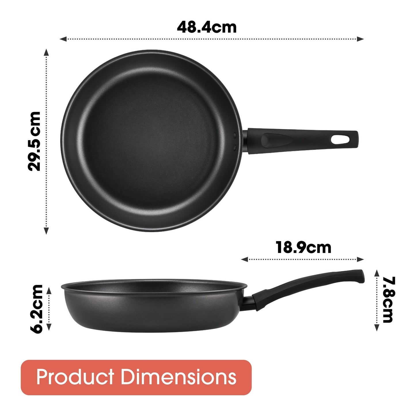 RACO Everyday Essentials Nonstick Induction Deep Open Frypan 28cm