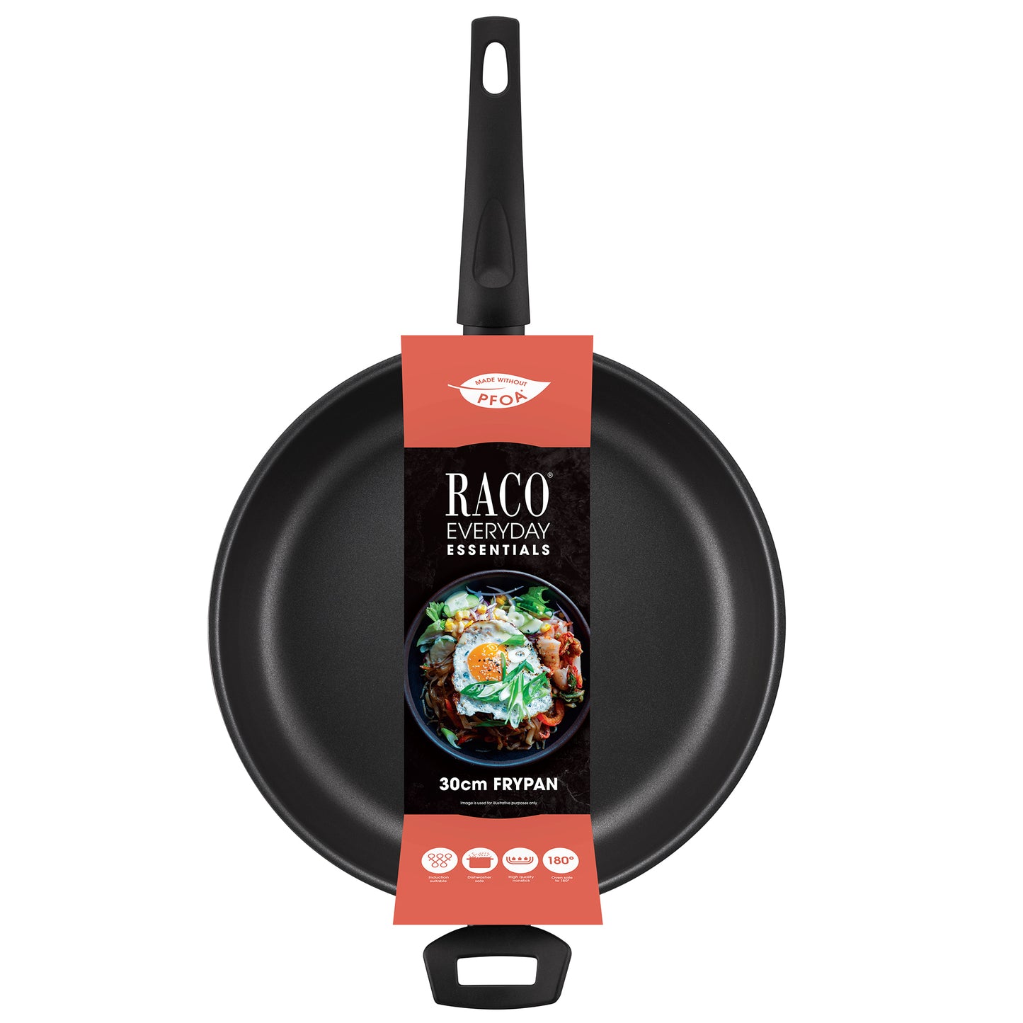 RACO Everyday Essentials Nonstick Induction Deep Open Frypan 30cm With Helper Handle