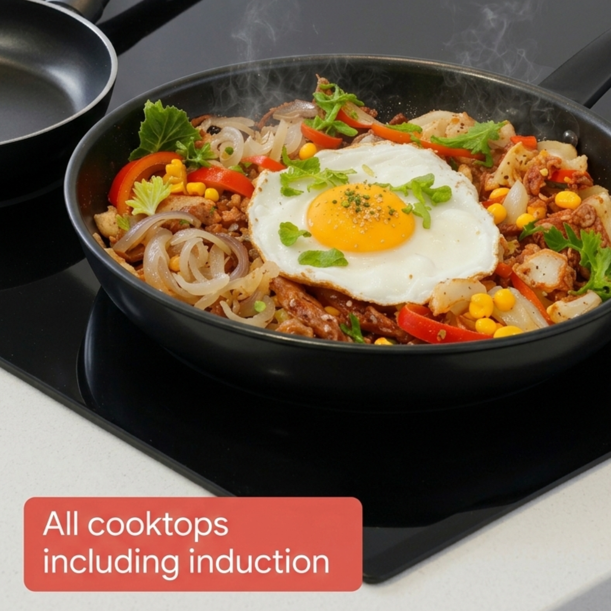 For searing, frying and everyday cooking – aluminium – RACO Everyday Essentials Nonstick Induction Deep Open Frypan 32cm With Helper Handle