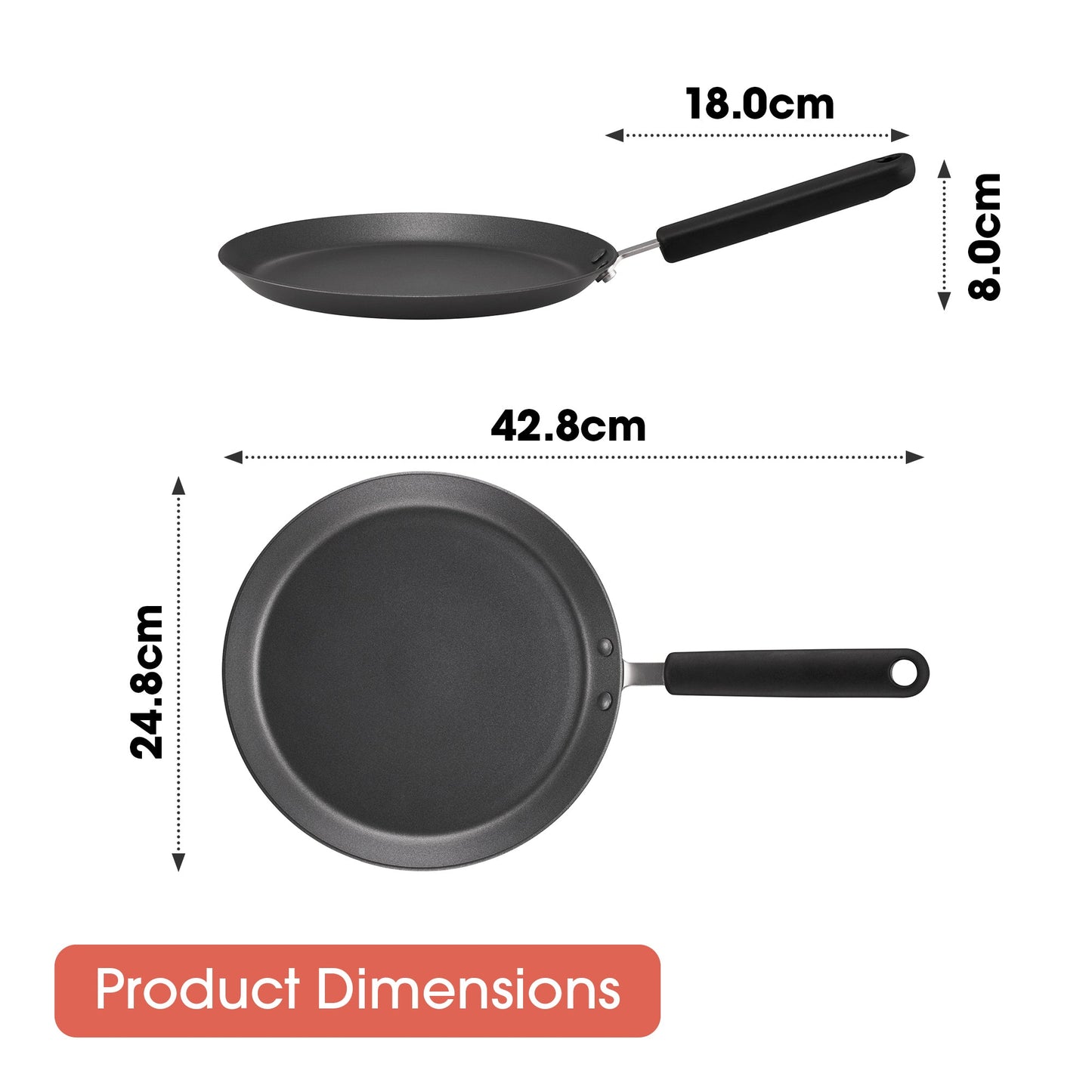 RACO Everyday Essentials Nonstick Induction Crepe Pan 24cm