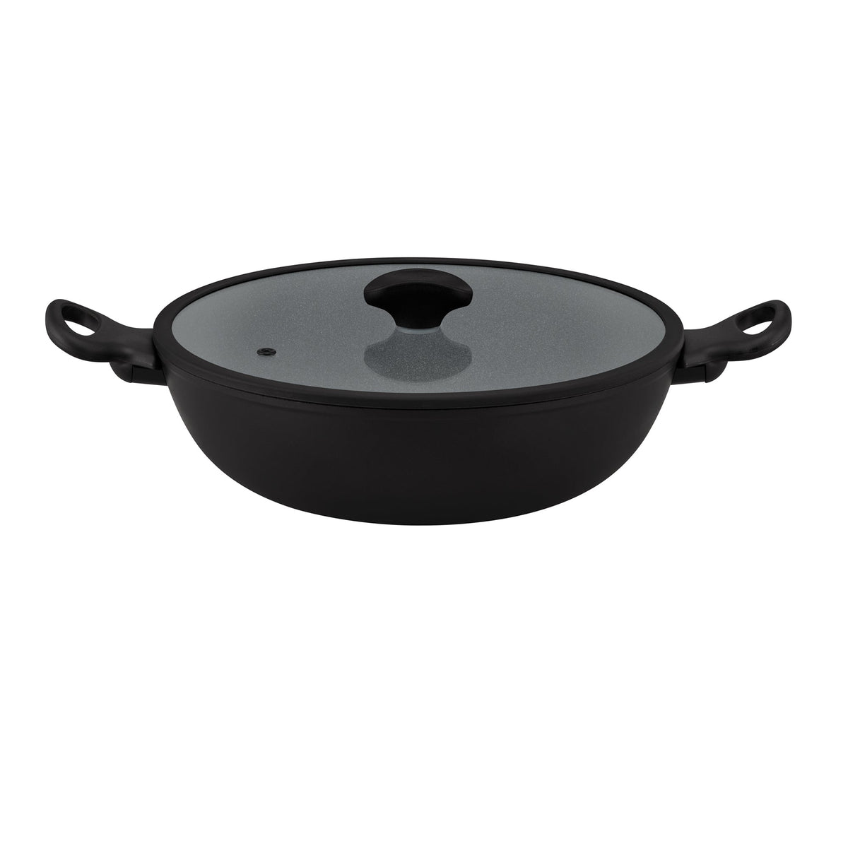 For stir-frying and wok-style cooking – ceramic nonstick coated aluminium – Essteele Per Domani Ceramic Induction Covered Wok 30cm