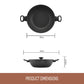 Full display view: For stir-frying and wok-style cooking – ceramic nonstick coated aluminium – Essteele Per Domani Ceramic Induction Covered Wok 30cm