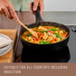 Product detail view: For braising and one-pot meals – ceramic nonstick coated aluminium – Essteele Per Domani Ceramic Induction Covered Sautéuse 28cm/4L