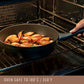 Styled lifestyle shot: For braising and one-pot meals – ceramic nonstick coated aluminium – Essteele Per Domani Ceramic Induction Covered Sautéuse 28cm/4L
