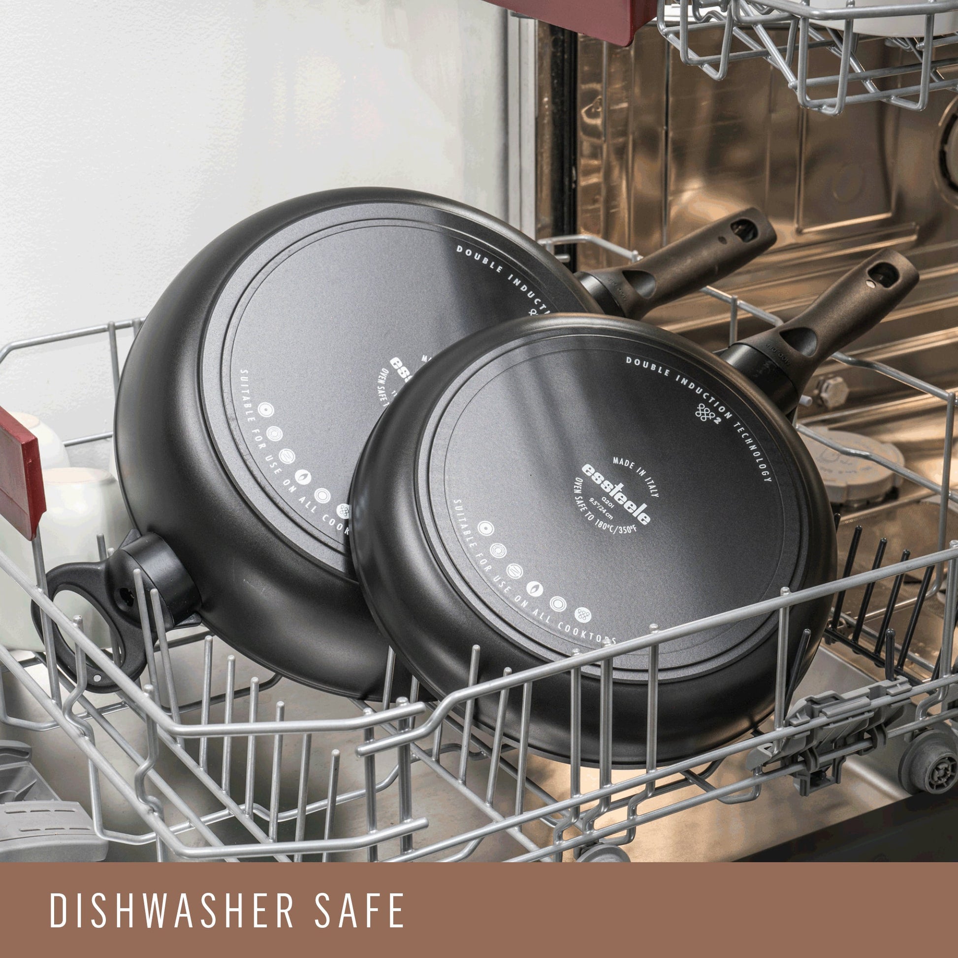 Additional angle: For soups and sauces – ceramic nonstick coated aluminium – Essteele Per Domani Ceramic Induction Covered Saucepan 20cm/2.8L