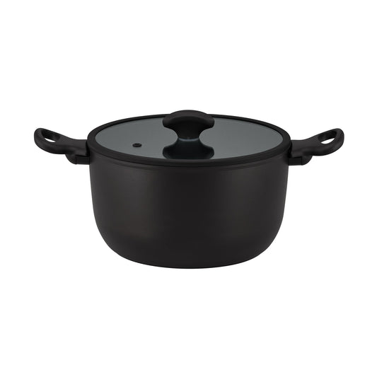 For slow-cooked casseroles and braises – ceramic nonstick coated aluminium – Essteele Per Domani Ceramic Induction Covered Casserole 24cm/5.5L