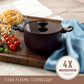 For slow-cooked casseroles and braises – ceramic nonstick coated aluminium – Essteele Per Domani Ceramic Induction Covered Casserole 24cm/5.5L