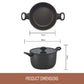 For slow-cooked casseroles and braises – ceramic nonstick coated aluminium – Essteele Per Domani Ceramic Induction Covered Casserole 24cm/5.5L