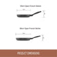 For searing, frying and everyday cooking – ceramic nonstick coated aluminium – Essteele Per Domani Ceramic Induction Open French Skillet Twin Pack 20/26cm