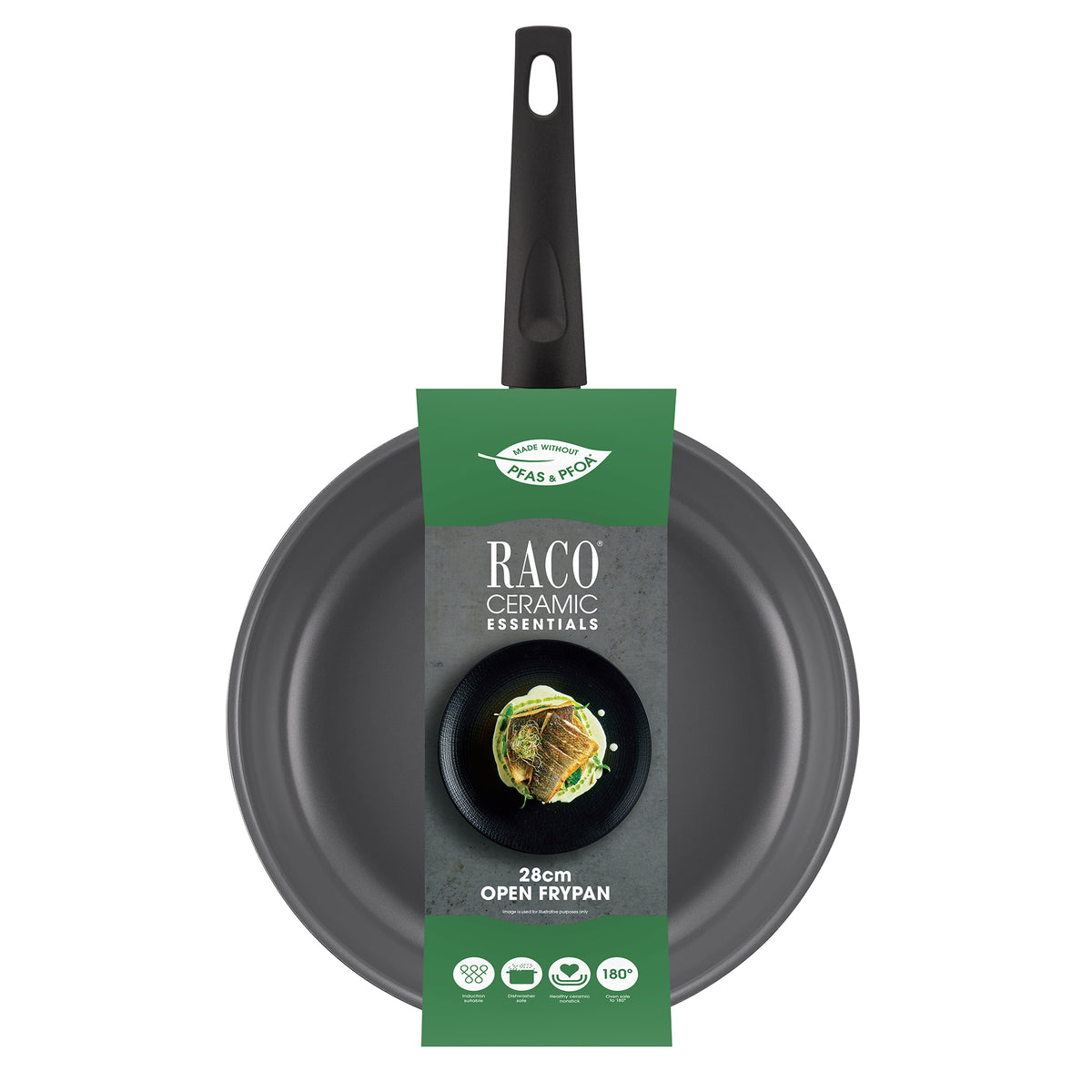Product detail view: For searing, frying and everyday cooking – ceramic-coated aluminium – RACO Ceramic Essentials Induction Deep Open Frypan 28cm