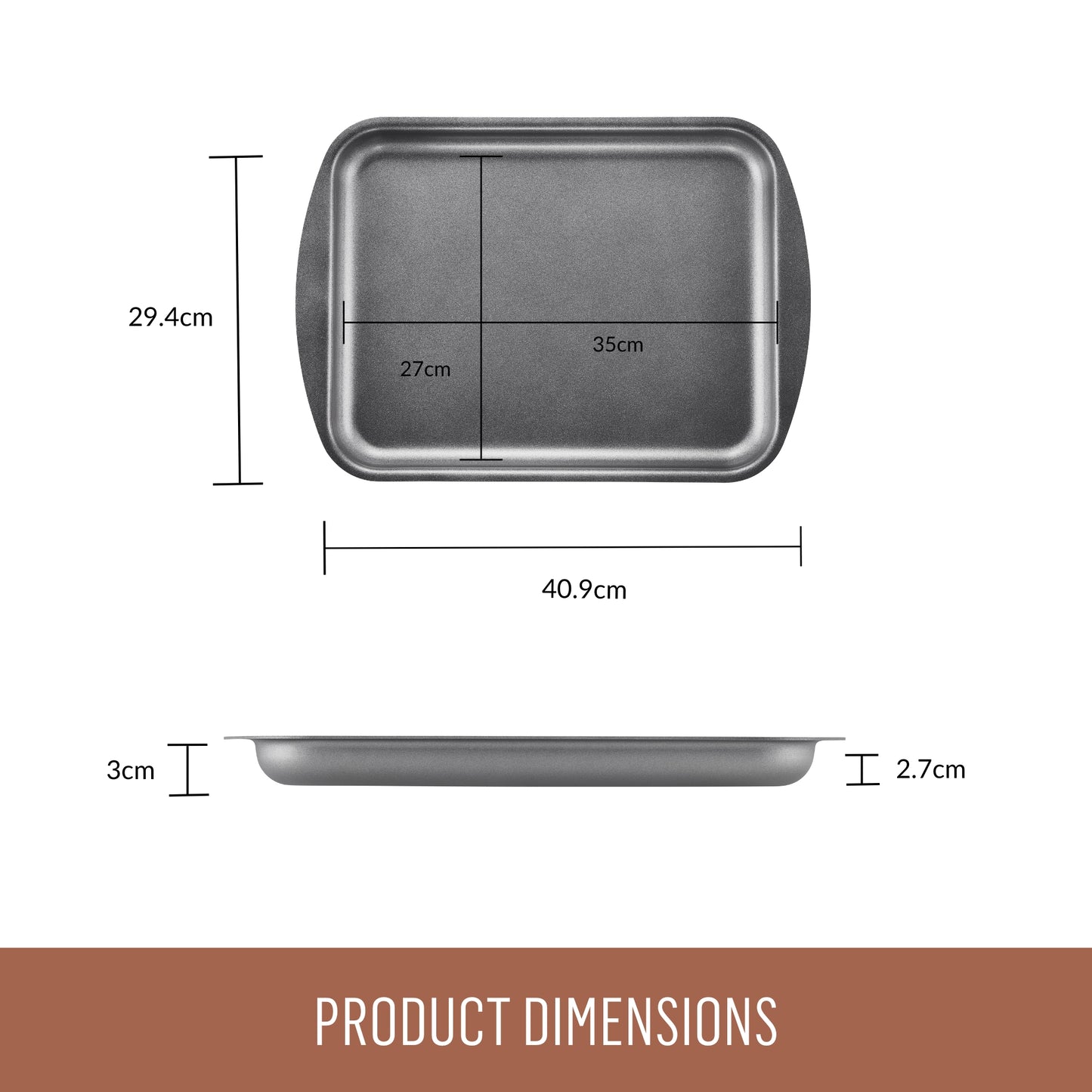 Essteele Per Benessere Ceramic Nonstick Oven Tray 35 x 27cm