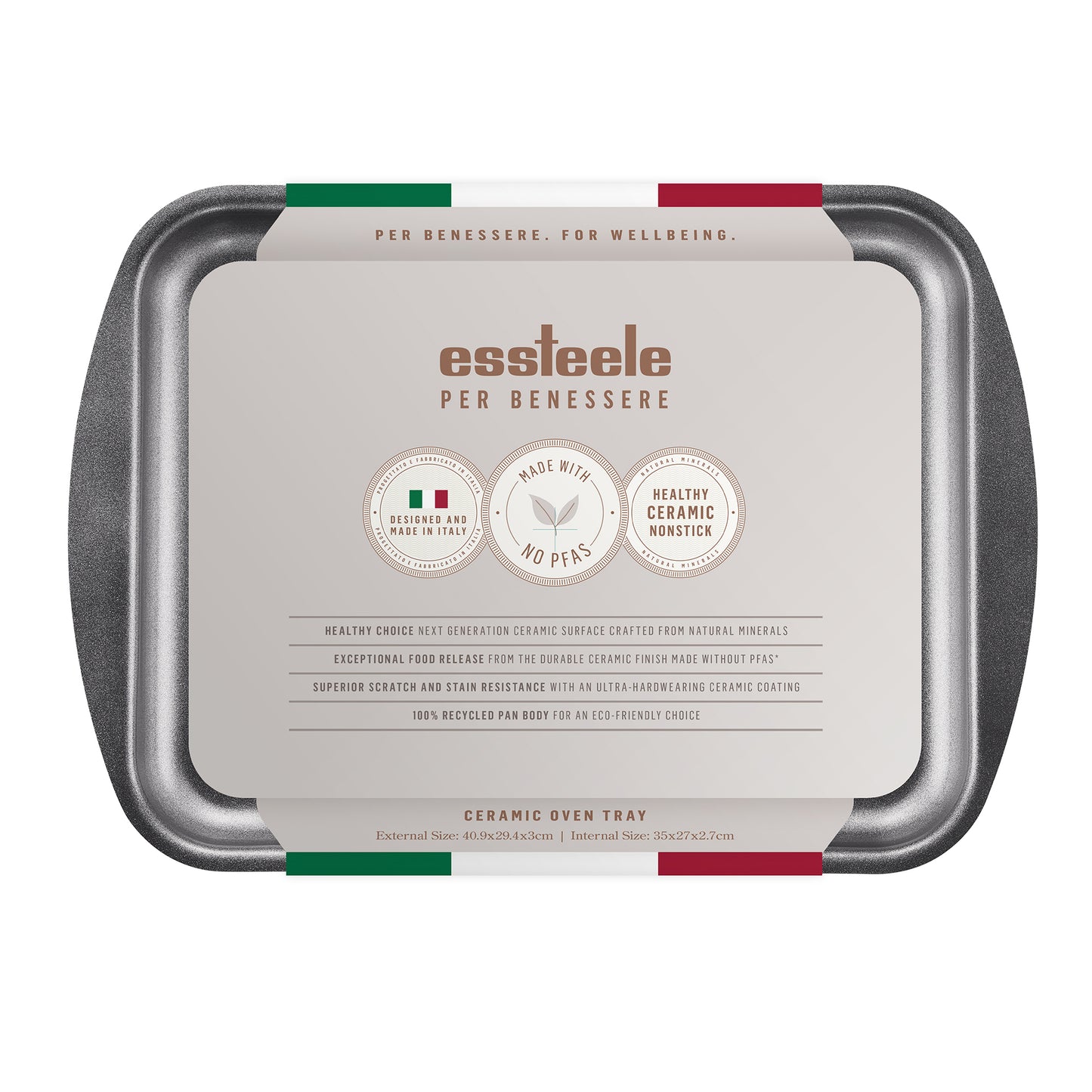 Essteele Per Benessere Ceramic Nonstick Oven Tray 35 x 27cm
