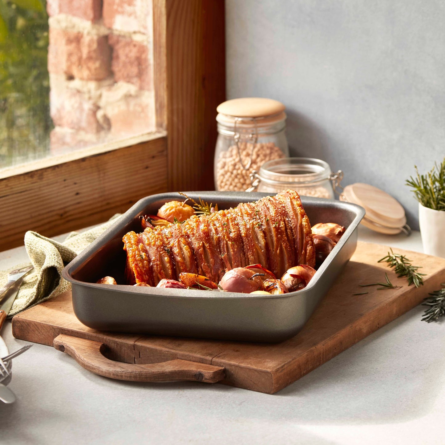 Essteele Per Benessere Ceramic Nonstick Roaster Medium 31 x 23cm