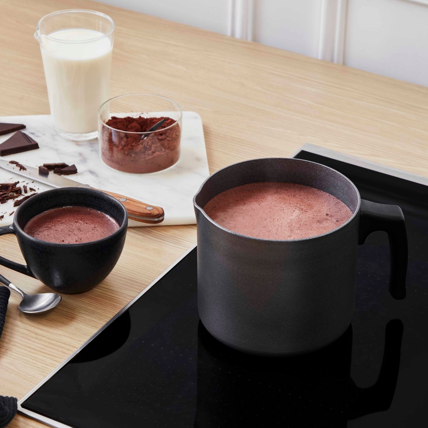 Essteele Per Benessere Ceramic Nonstick Induction Open Milkpan 14cm/1.9L