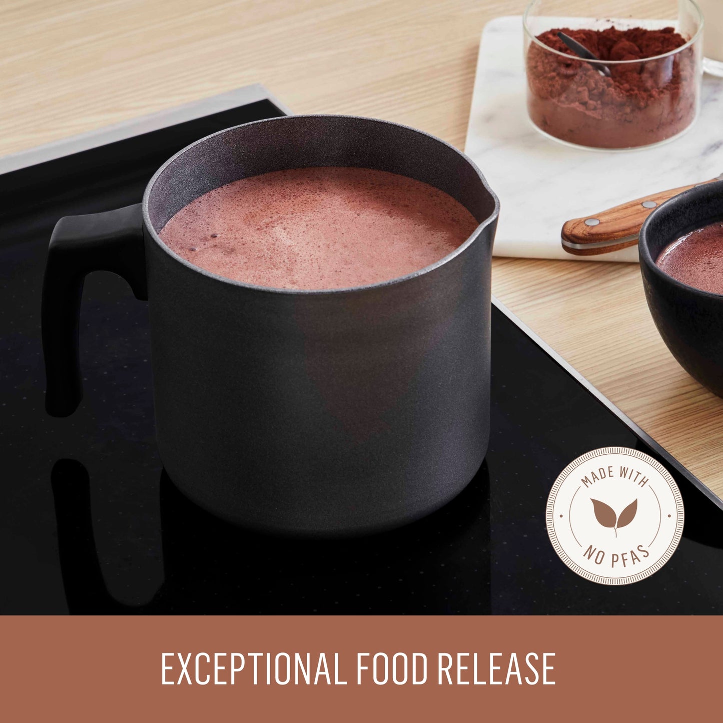 Essteele Per Benessere Ceramic Nonstick Induction Open Milkpan 14cm/1.9L
