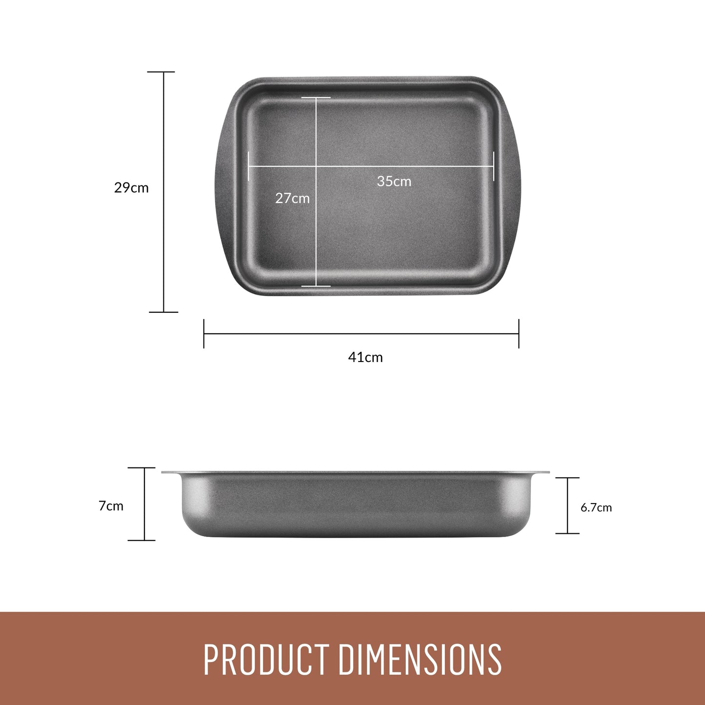 Essteele Per Bennesere Ceramic Nonstick Roaster Large 35 x 27cm