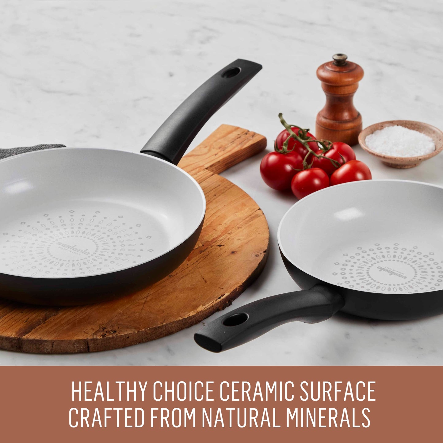 Essteele Essenza Ceramic Nonstick Induction Open French Skillet 28cm