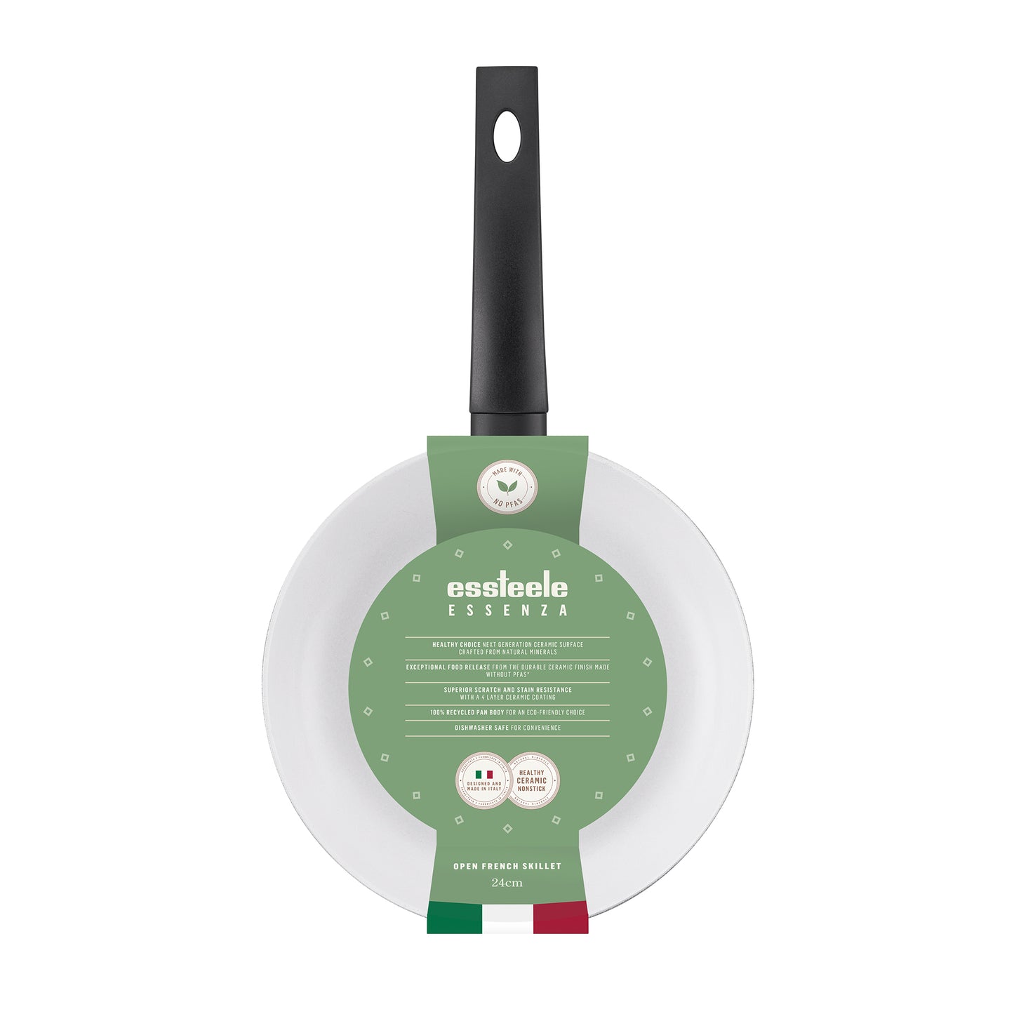 Essteele Essenza Ceramic Nonstick Induction Open French Skillet 24cm
