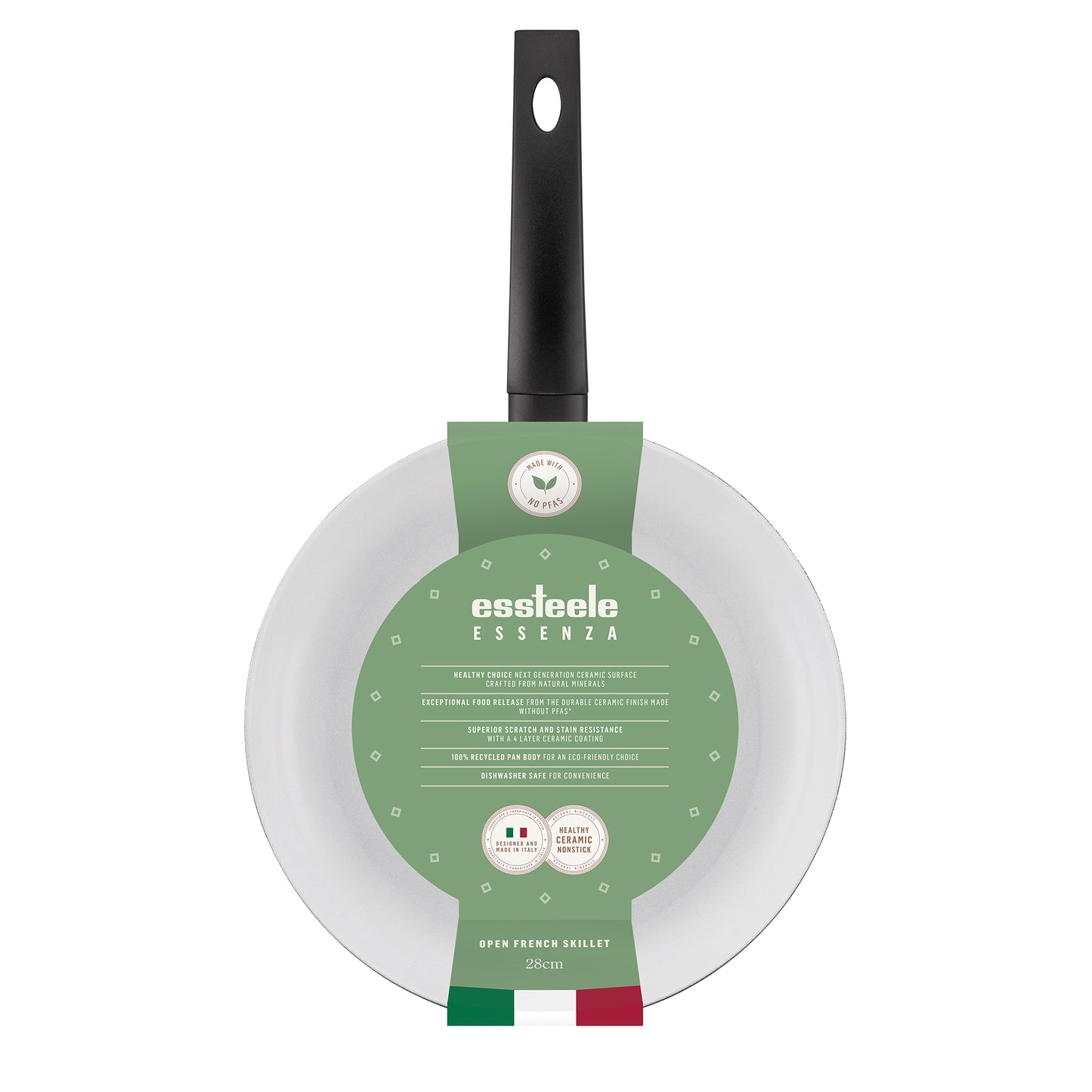 Essteele Essenza Ceramic Nonstick Induction Open French Skillet 28cm