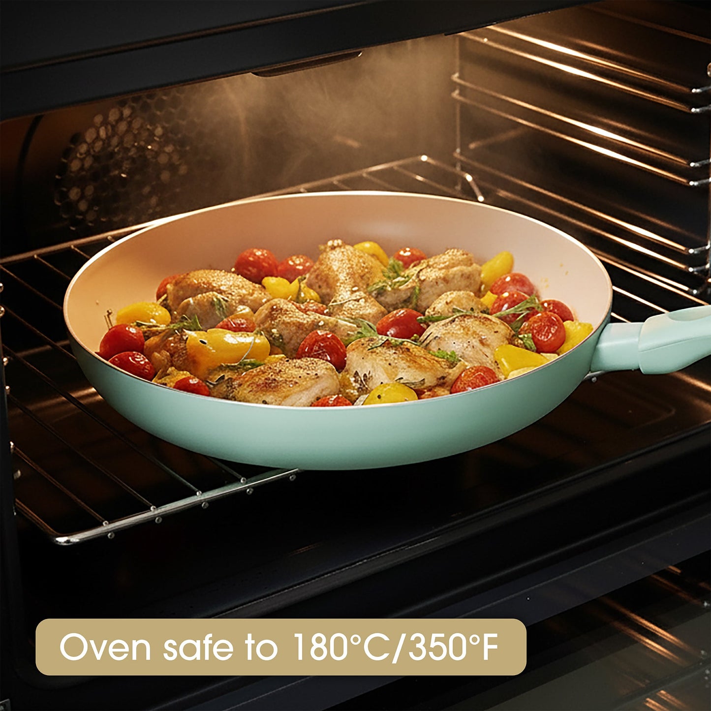 RACO SmartStart Ceramic Nonstick Induction Open Frypan 30cm Lichen