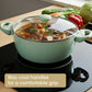 RACO SmartStart Ceramic Nonstick Induction Covered Casserole 26cm/5.2L Lichen
