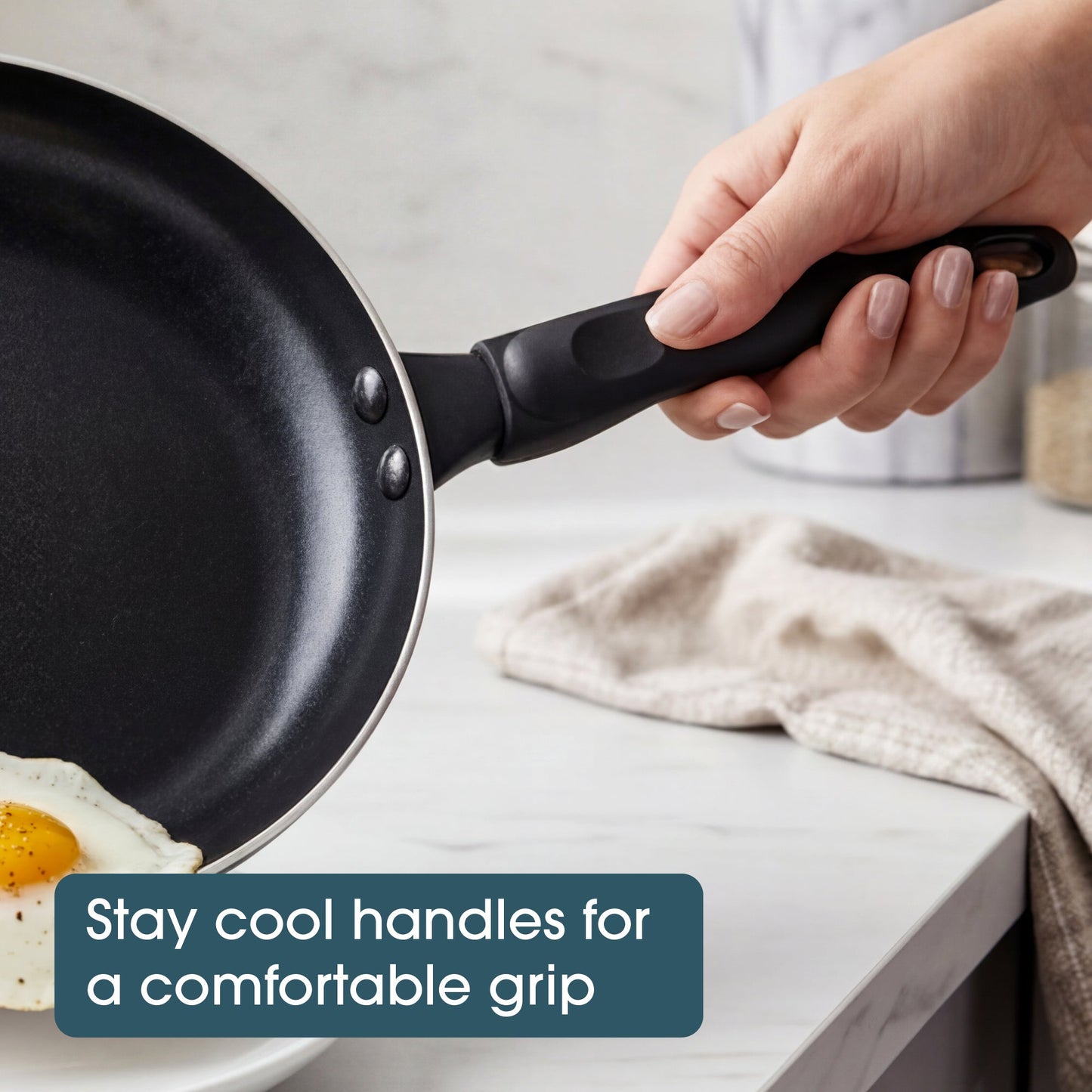 RACO SmartStart Ceramic Nonstick Induction Open Frypan 24cm Grey