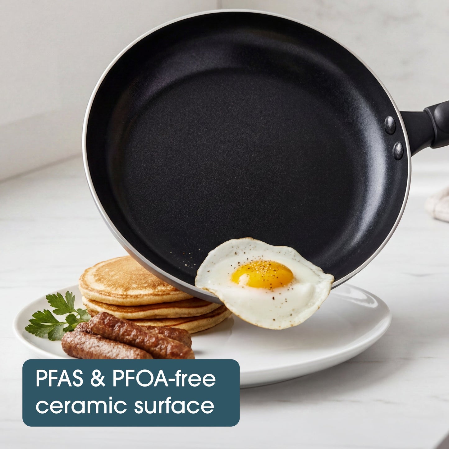 RACO SmartStart Ceramic Nonstick Induction Open Frypan 24cm Grey