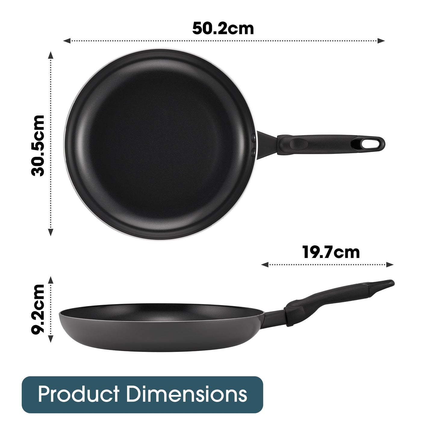 RACO SmartStart Ceramic Nonstick Induction Open Frypan 30cm Grey