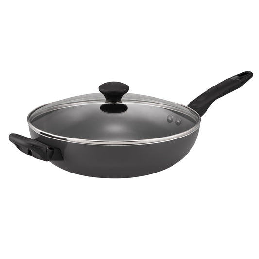 RACO SmartStart Ceramic Nonstick Induction Covered Stirfry with Helper Handle 30cm Grey