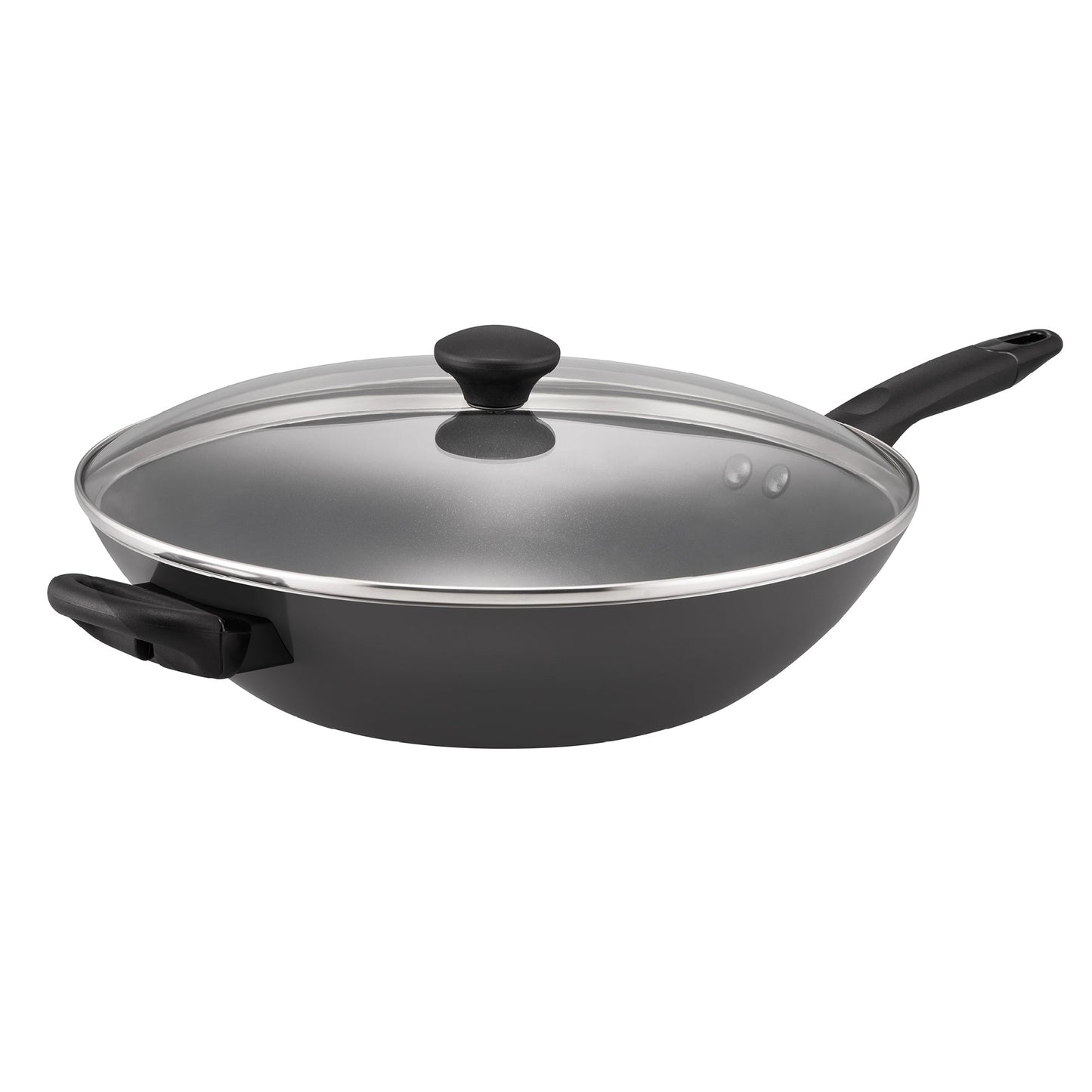 RACO SmartStart Ceramic Nonstick Induction Covered Wok with Helper Handle 36cm Grey
