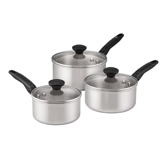 RACO SmartStart Stainless Steel Induction 3 Piece Saucepan Set 16/18/20cm