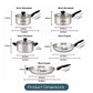 RACO SmartStart Stainless Steel Induction 5 Piece Cookware Set