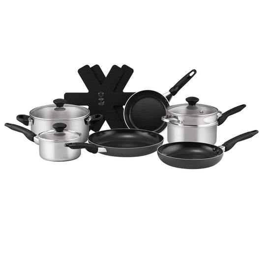 RACO SmartStart Duo Stainless Steel and Ceramic Induction 7 Piece Cookware Set