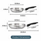 RACO SmartStart Stainless Steel Induction Open Frypan Twin Pack 22/28cm