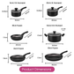 RACO Evolution Nonstick Induction 6 Piece Cookware Set