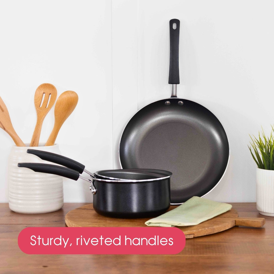 RACO Prime Nonstick 6 Piece Cookware Set + 3 Bonus Tools