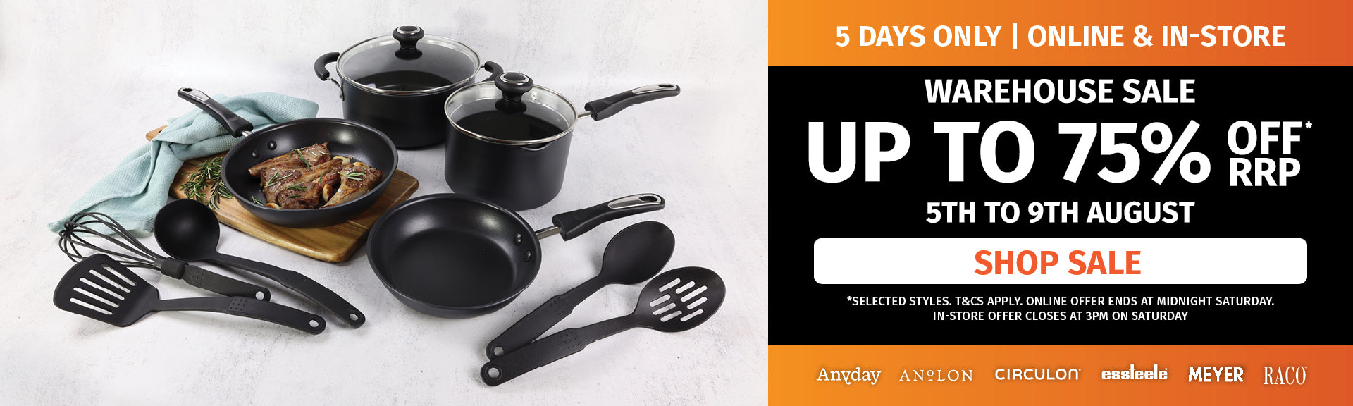 Warehouse Sale Up To 75% Off