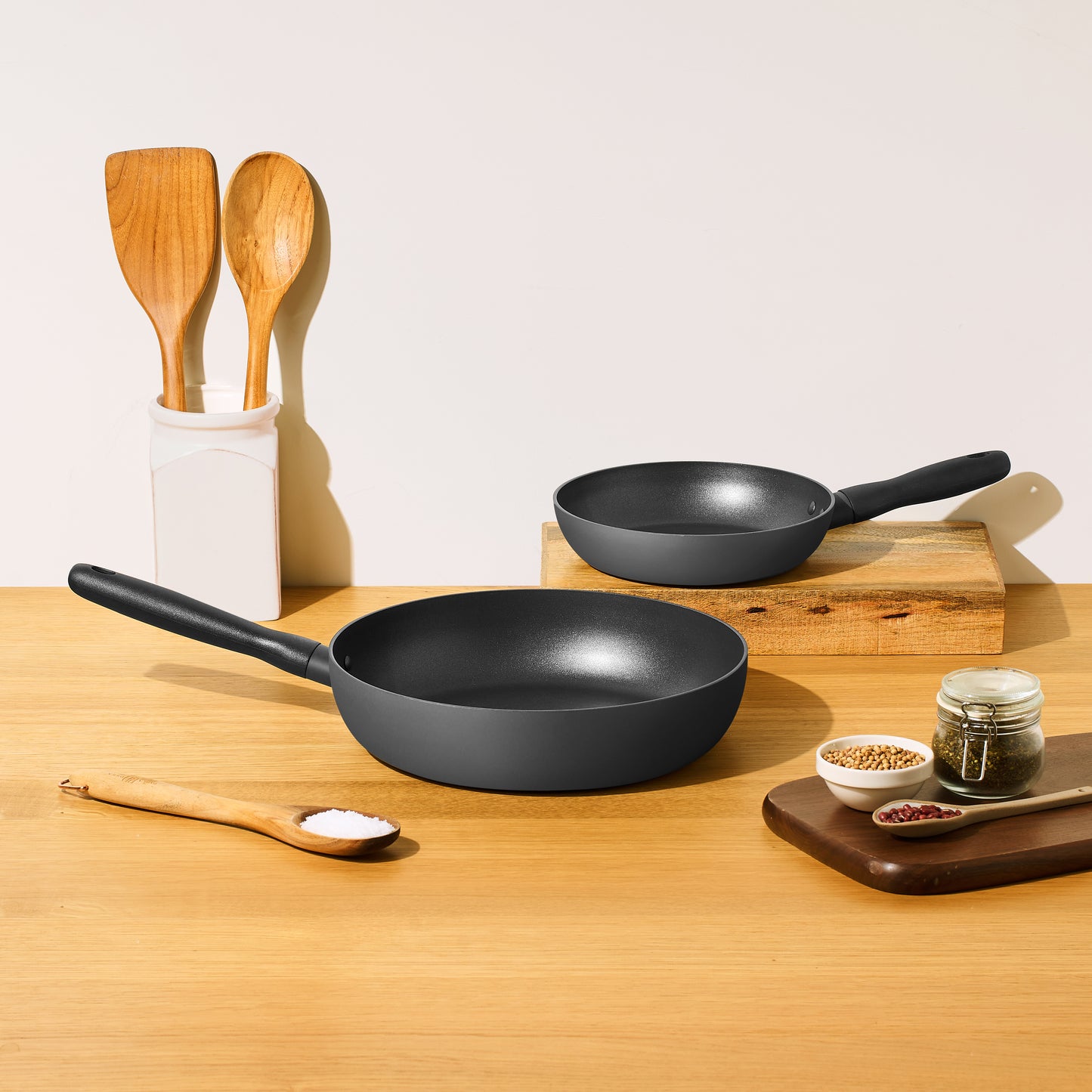 Meyer Bauhaus Series Nonstick Induction Frypan Twin Pack 20cm/28cm