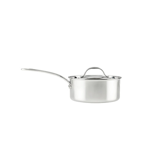 For soups and sauces – tri-ply clad stainless steel – Anolon EverLast Tri-Ply Clad Stainless Steel Induction Covered Saucepan 20cm/2.8L