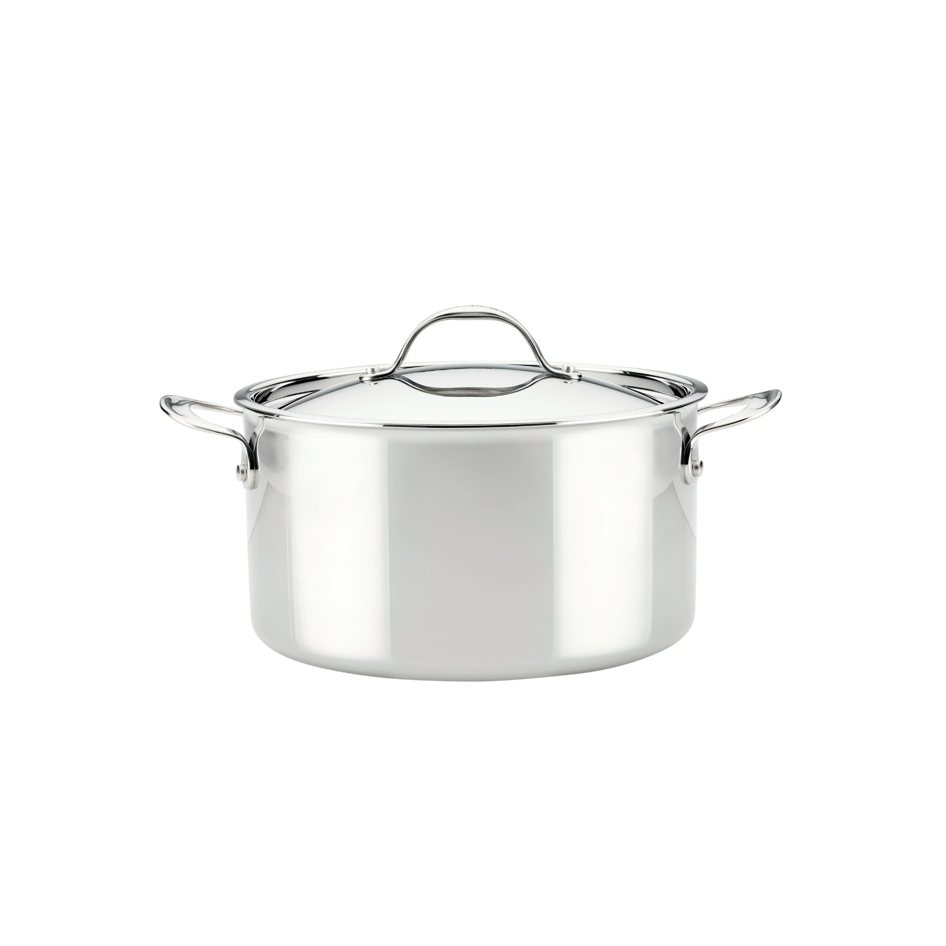 For soups, stocks and pasta – tri-ply clad stainless steel – Anolon EverLast Tri-Ply Clad Stainless Steel Induction Covered Stockpot 26cm/7.6L