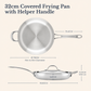 Anolon EverLast Tri-Ply Clad Stainless Steel Induction Covered Frypan with Helper Handle 32cm
