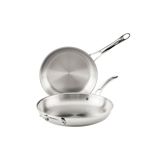 Anolon EverLast Tri-Ply Clad Stainless Steel Induction Frypan Twin Pack 25cm & 32cm