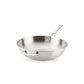 For stir-frying and wok-style cooking – tri-ply clad stainless steel – Anolon EverLast Tri-Ply Clad Stainless Steel Induction Open Stir-Fry with Helper...